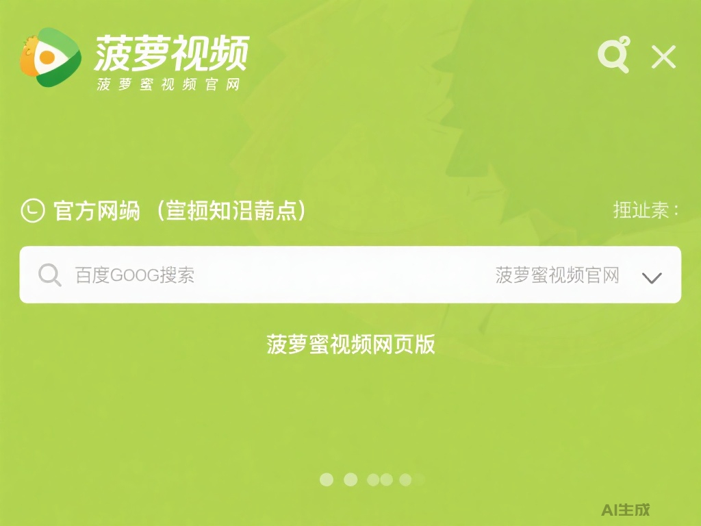 菠萝蜜视频网页版入口，海量精彩即刻观看